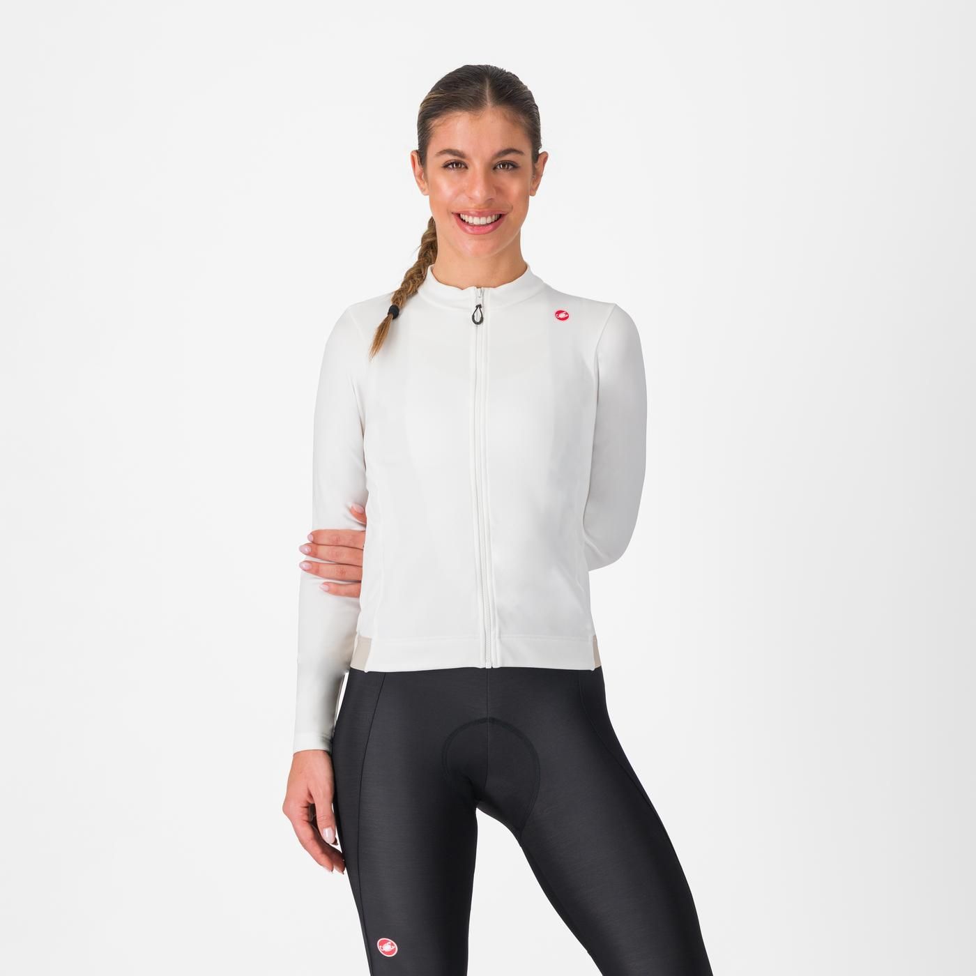 Castelli Espresso Thermal Women's Jersey (lvory/Silver)