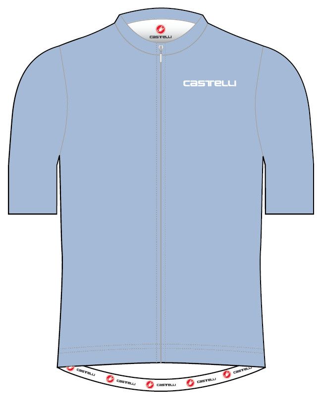 Castelli Terreni Women's Short-Sleeved Road Cycling Jersey (Sky Blue)