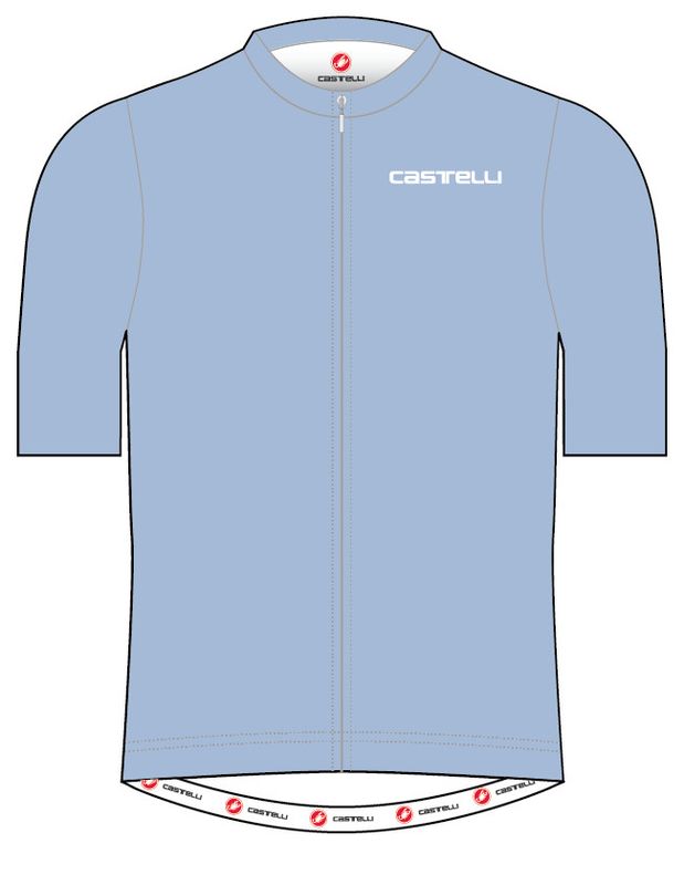 Castelli Terreni Women's Short-Sleeved Road Cycling Jersey (Sky Blue)