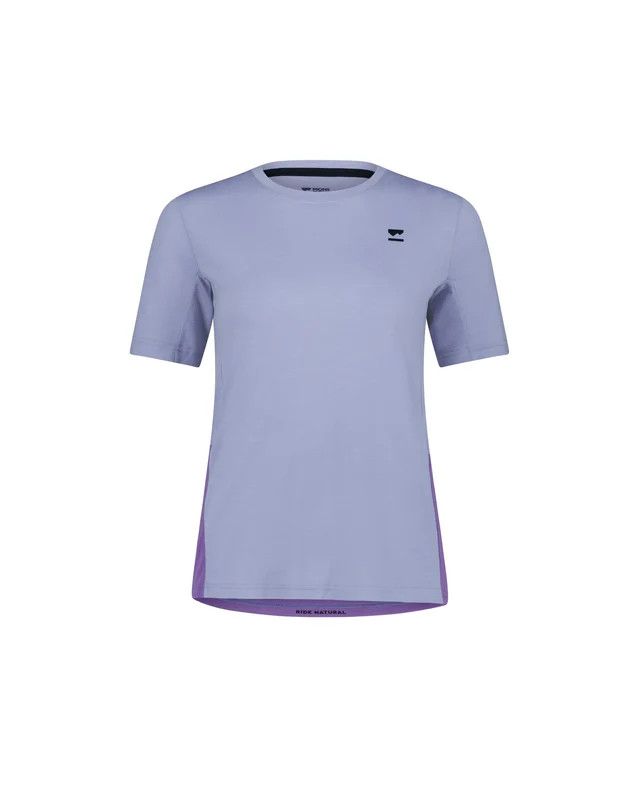 T-Shirt manches courtes Mons Royale Tarn Merino Femme Mauve/Rose