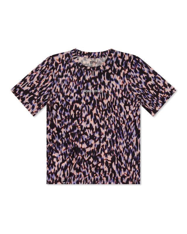 Mons Royale Women's Icon Merino T-Shirt (Rock Leopard)