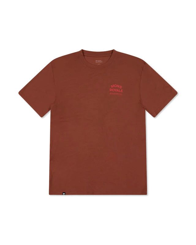 T-Shirt manches courtes Mons Royale Icon Merino Cannelle 