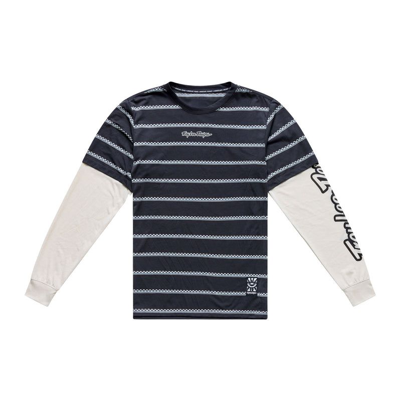 Troy Lee Designs Skyline Fakie Ride LS Tee (Stripe Carbon)