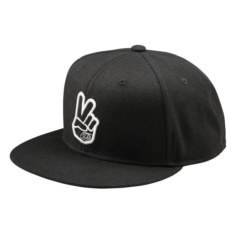 Casquette plate Troy Lee Designs Peace Noir