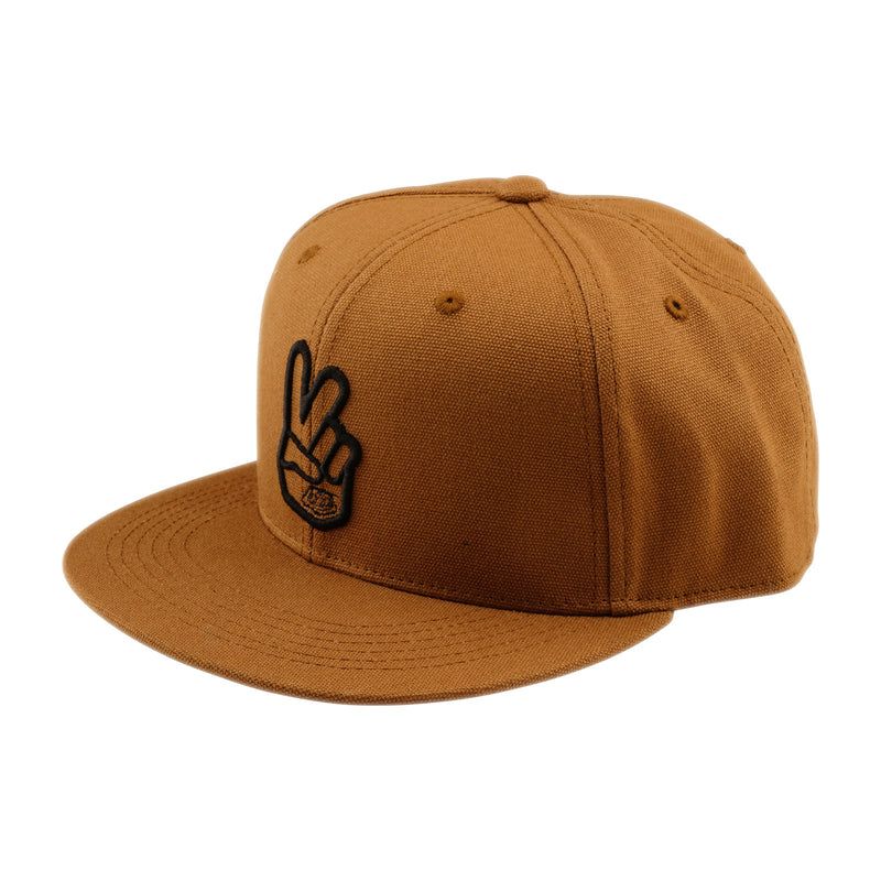 Troy Lee Designs Flat Bill Snapback Peace Hat (Sienna)