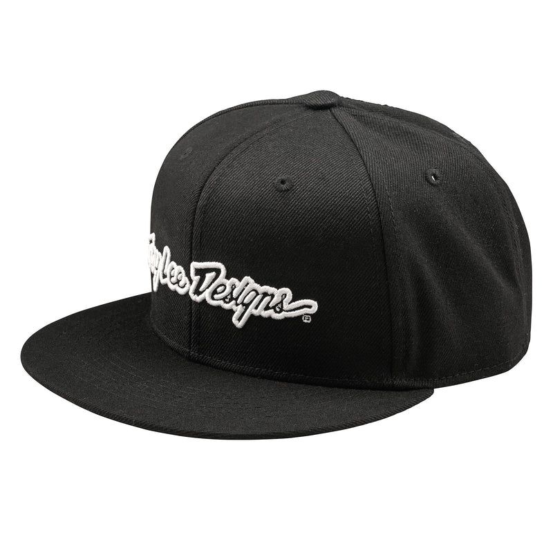 Troy Lee Designs Flat Bill Snapback Signature (Black)