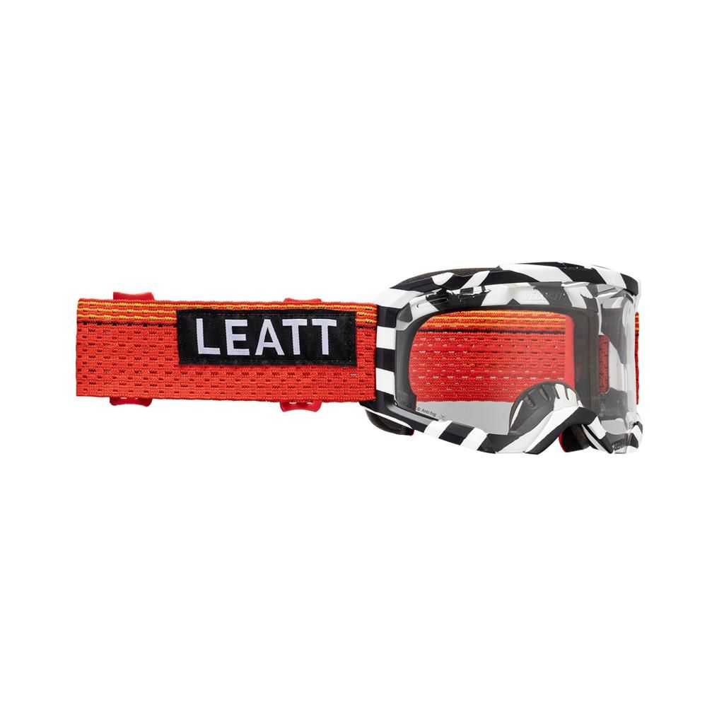 Goggle Leatt Velocity 4.0 MTB Zébré/Rouge - Lentille Claire 83%
