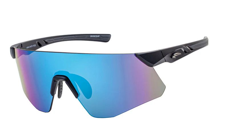 Lunettes Atmosphere Cabot Gris Mat - Lentille Bleu Revo