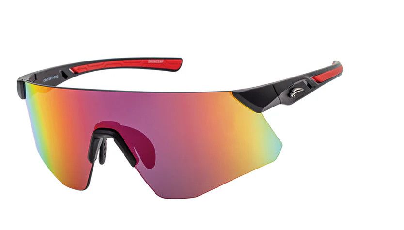 Lunettes Atmosphere Cabot Noir Mat - Lentille Rouge Revo