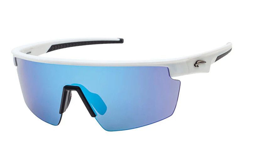 Lunettes Atmosphere Whistler Blanc Mat - Lentille Bleu Revo