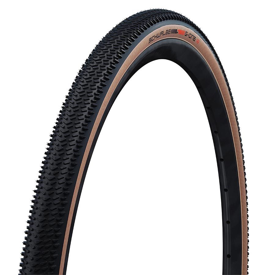 Pneu Schwalbe, G-One R Pro, 700x40C, Pliable, Tubeless Ready, Addix Race, V-Guard, 67TPI, 'Transparent Sidewall'