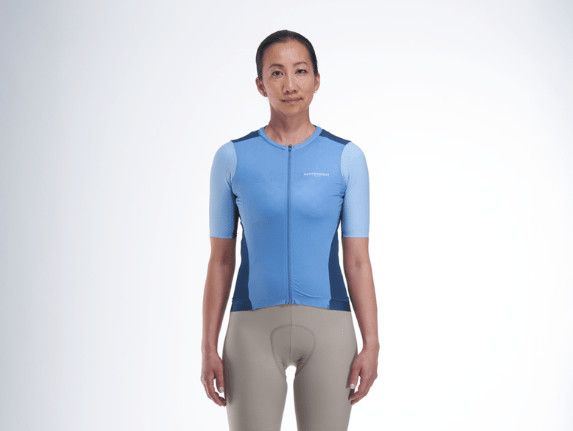 Maillot manches courtes Peppermint Signature Femme Bleuet