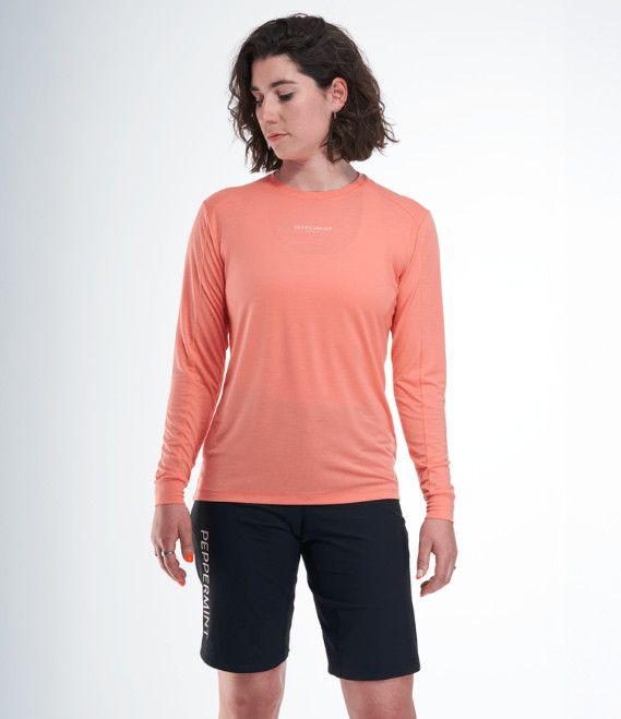 Maillot manches longues Peppermint Peak MTB Femme Melon d'eau