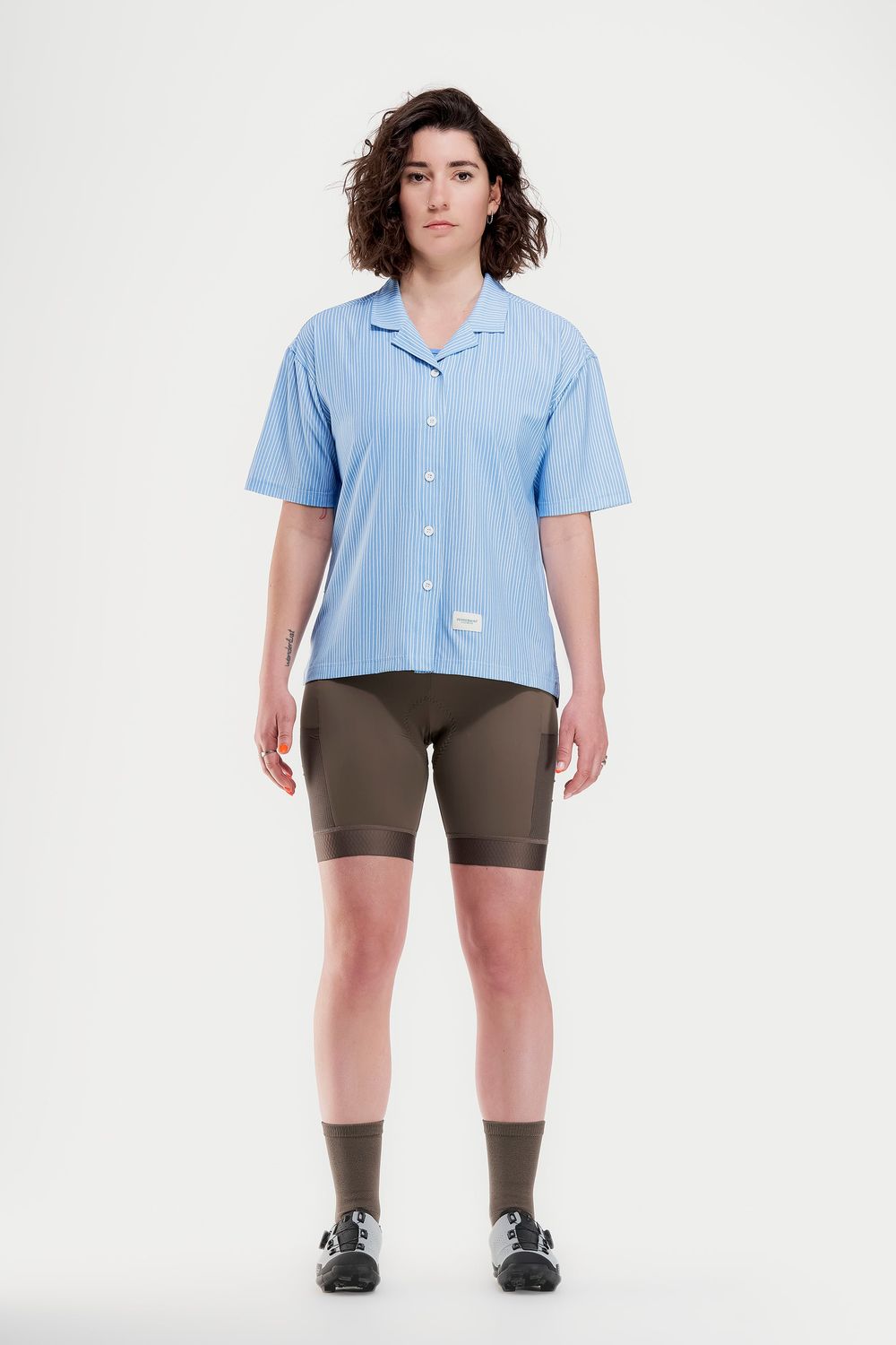 Peppermint Signature Lightweight Women's Shirt (stripes-sky)