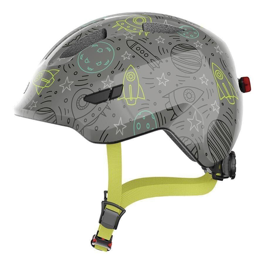 Abus Smiley 3.0 LED KIds Cycling Helmet (Grey Space)