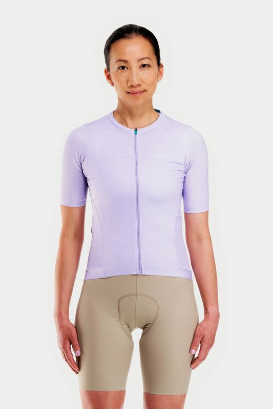Maillot manches courtes Peppermint Signature Femme Lilas