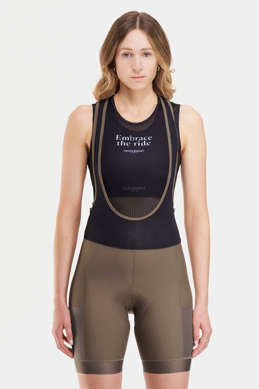 Peppermint Signature Cargo Women's Bib Shorts (Cacao)