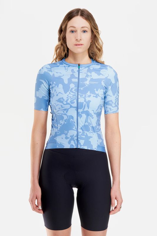 Maillot manches courtes Peppermint Signature Femme Bleu Ciel