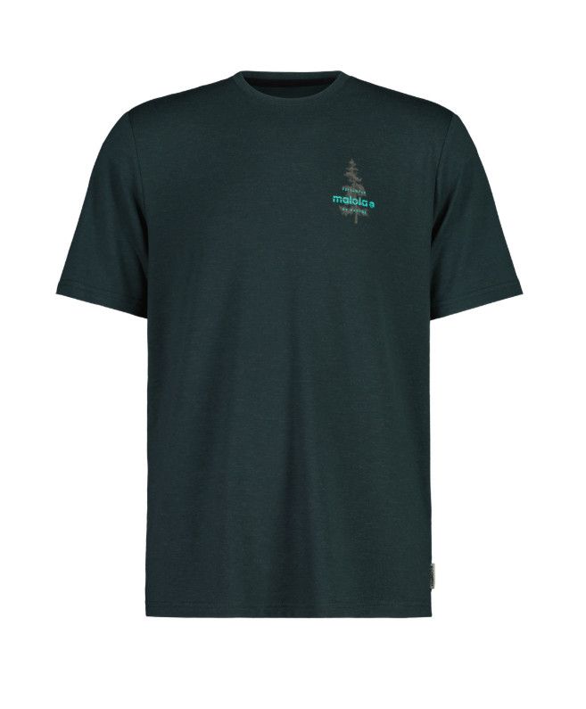 Maillot manches courtes Maloja KasteinM Vert Pin