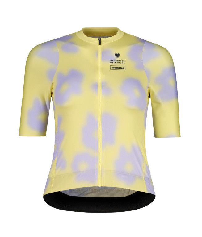 Maillot manches courtes Maloja VelikaM Femme Jaune Clair de lune