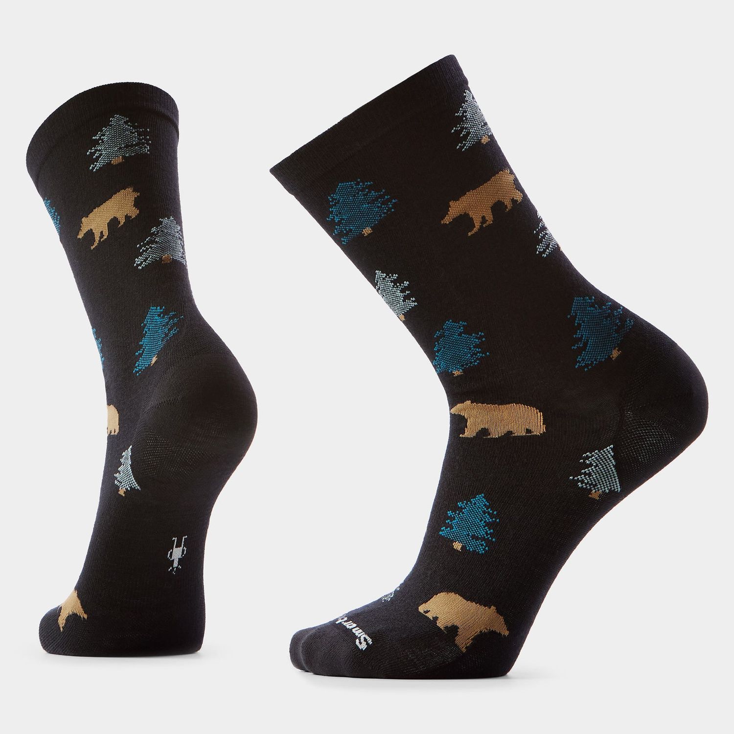 Smartwool Everyday Through The Trees Crew Socks (Black)