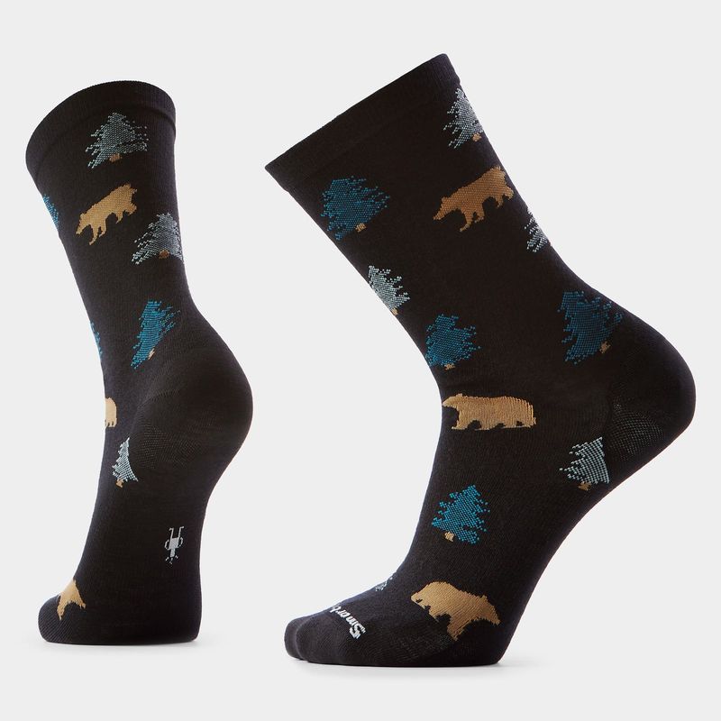 Smartwool Everyday Through The Trees Crew Socks (Black)