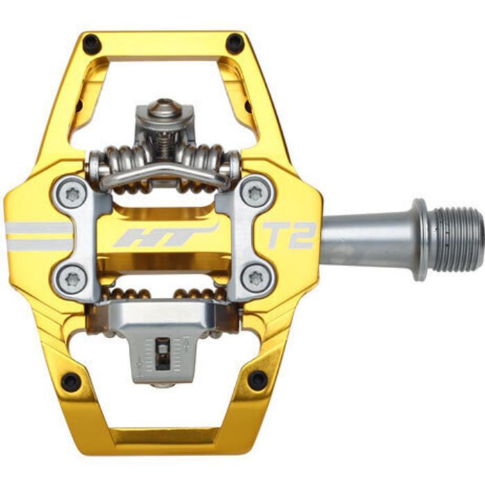 HT Mountain T2 Clipless Pedals (Gold)
