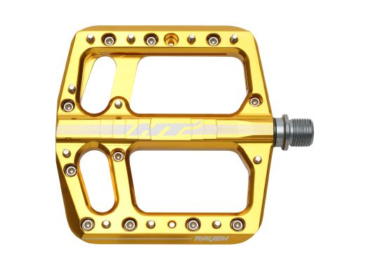Pédale flat HT Raven Or
