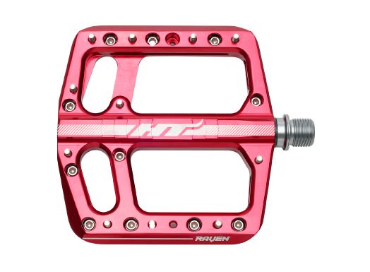 Pédale flat HT Raven Rouge