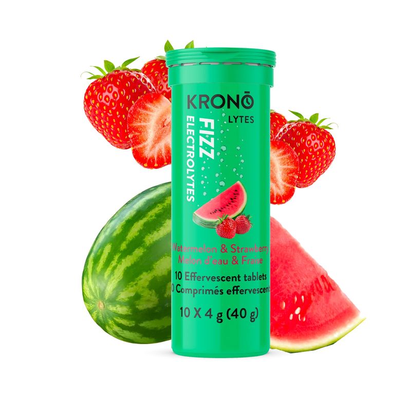 KronoLytes Fizz Watermelon &amp; Strawberry Effervescent Tablets (10pcs)