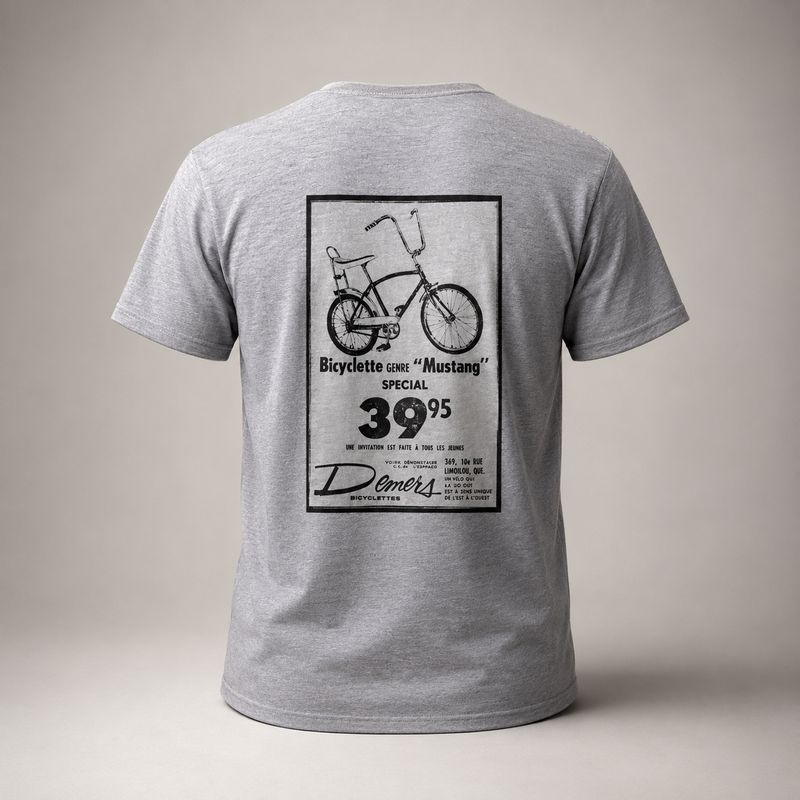 T-shirt manches courtes Demers ''Mustang'' Unisex Gris