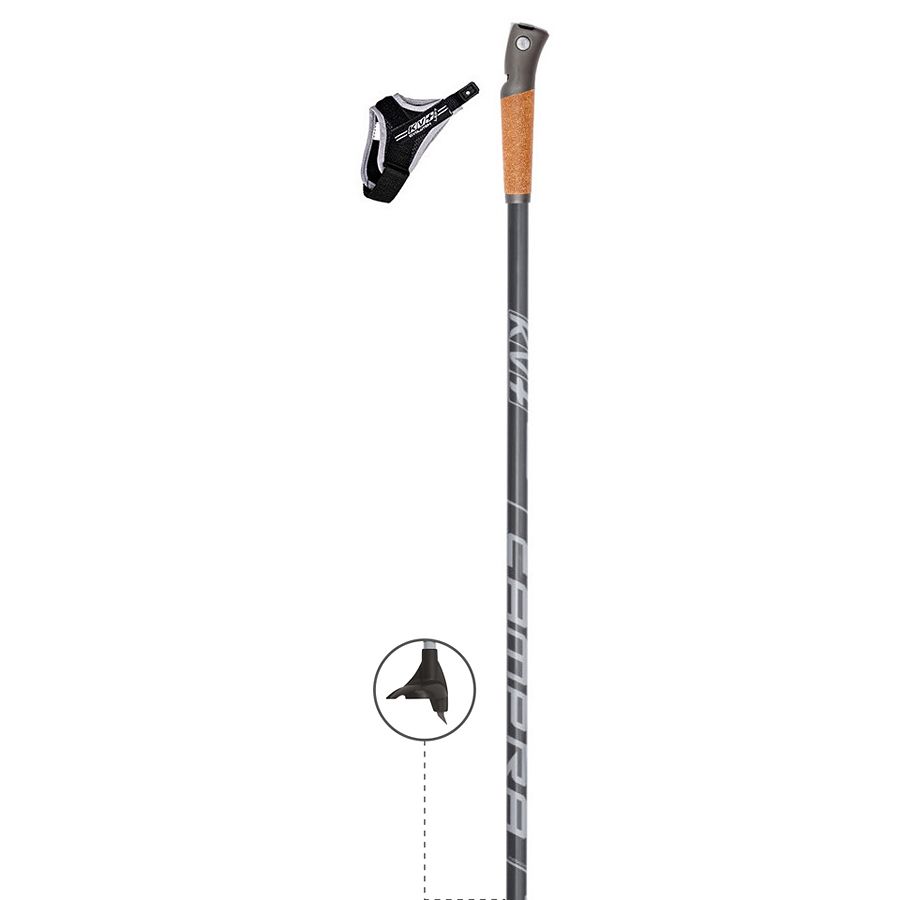 Bâton KV+ Campra, Elite Clip Grips, 30-40% Carbon Shafts