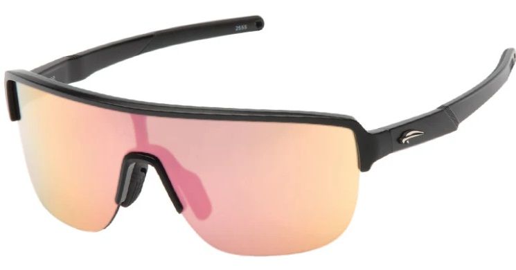 Lunettes Atmosphere Dope Noir Mat - Lentille Rose Revo