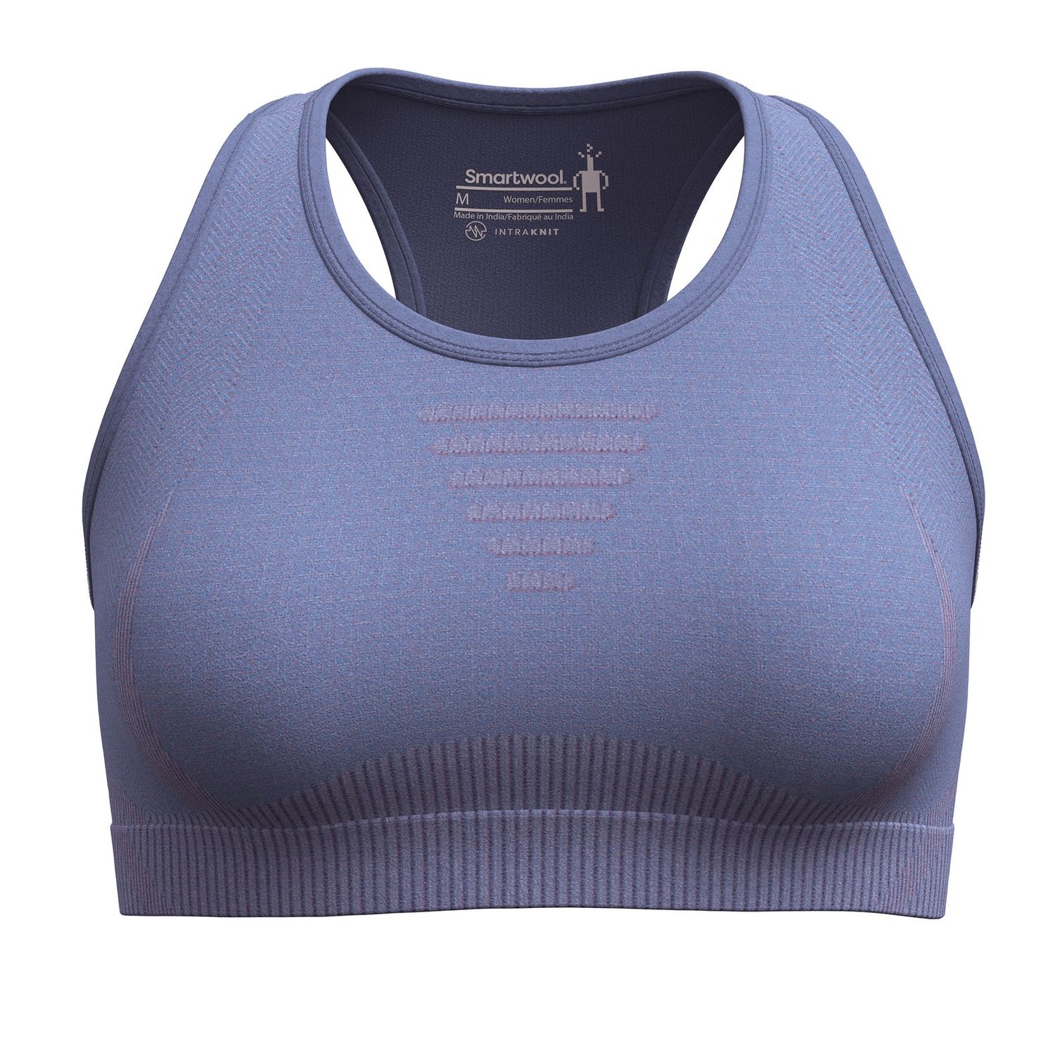 Brassière de sport Smartwool Intraknit Racerback Bleu
