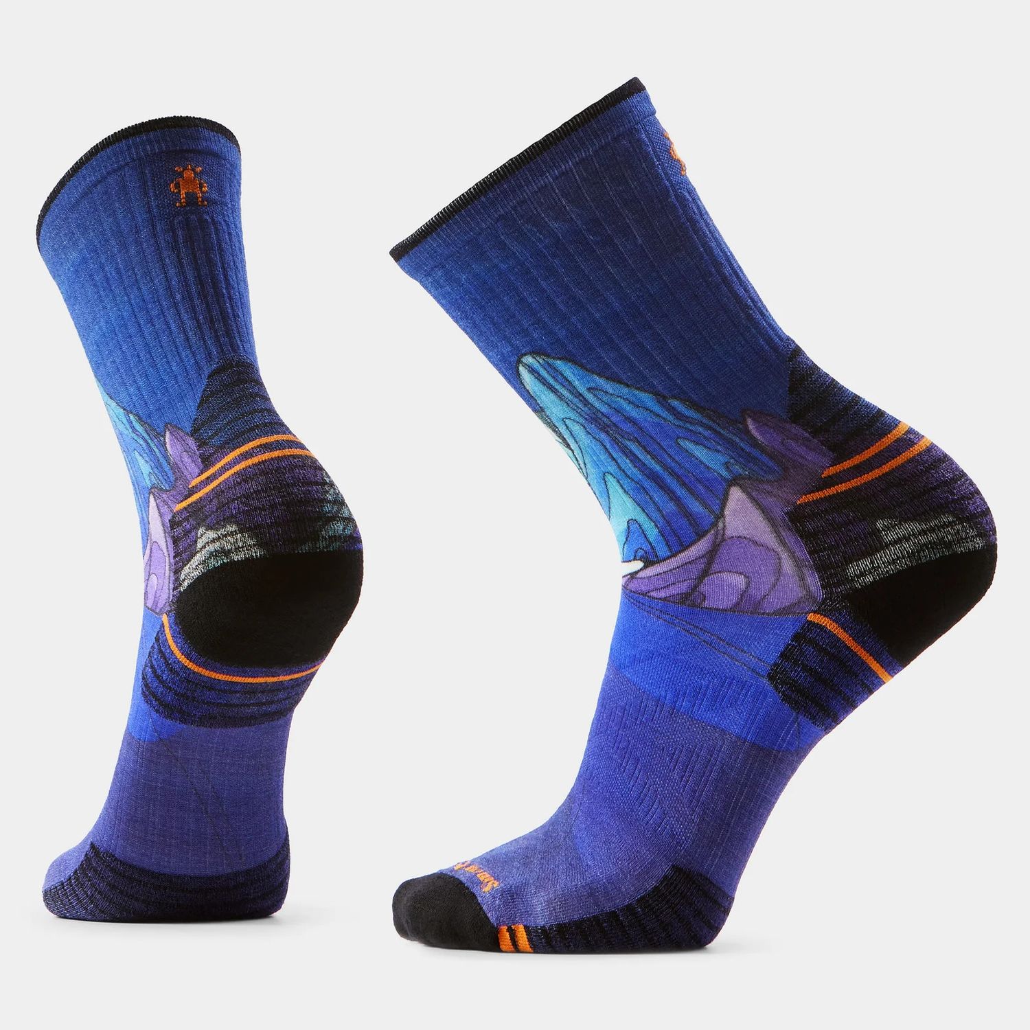 Bas Smartwool Hike Mountain Myth Imprimé Marin Foncé