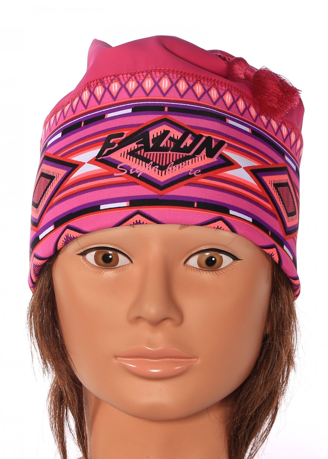 Tuque Falun Style Libre Ikat Rose