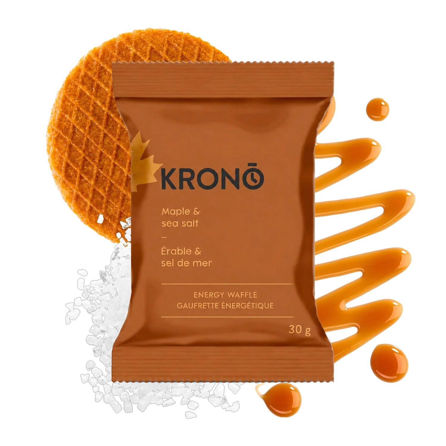 Gaufrette énergétique Krono Érable et Sel de mer 30g