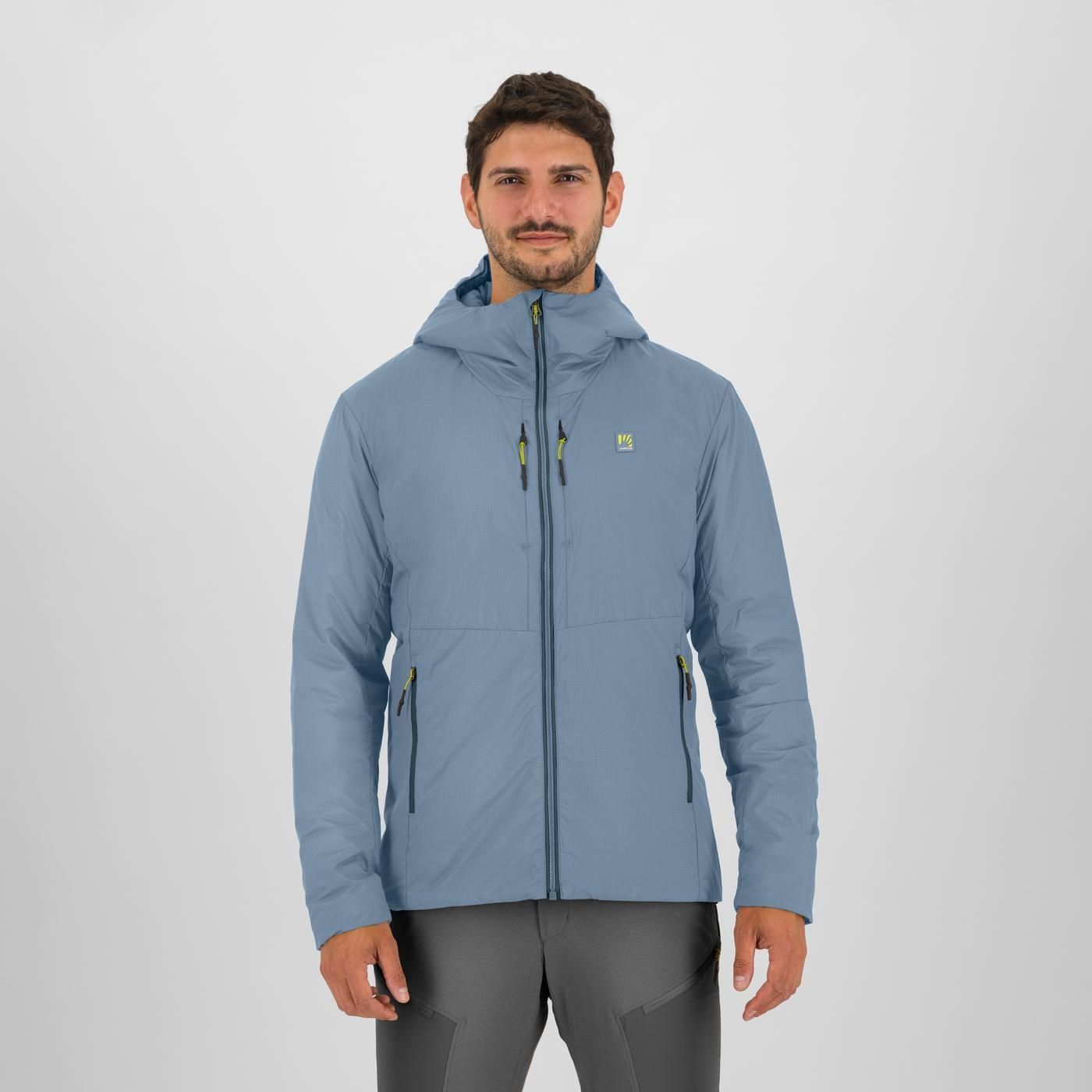 Manteau Karpos Ra Stua Bleu Gris
