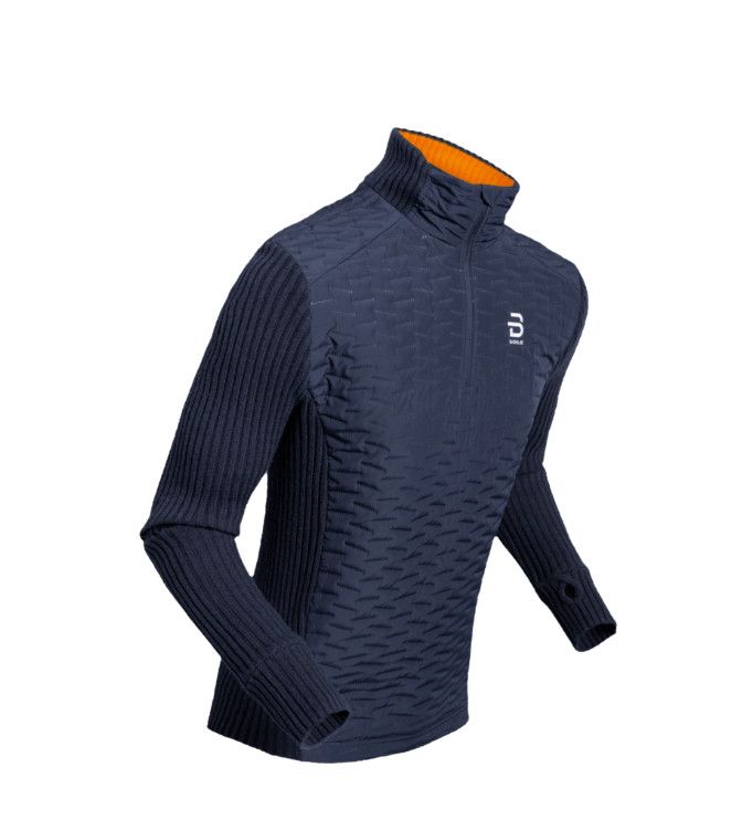 Chandail manches longues Bjorn Daehlie Comfy 2.0 Demi Zip Bleu Marin