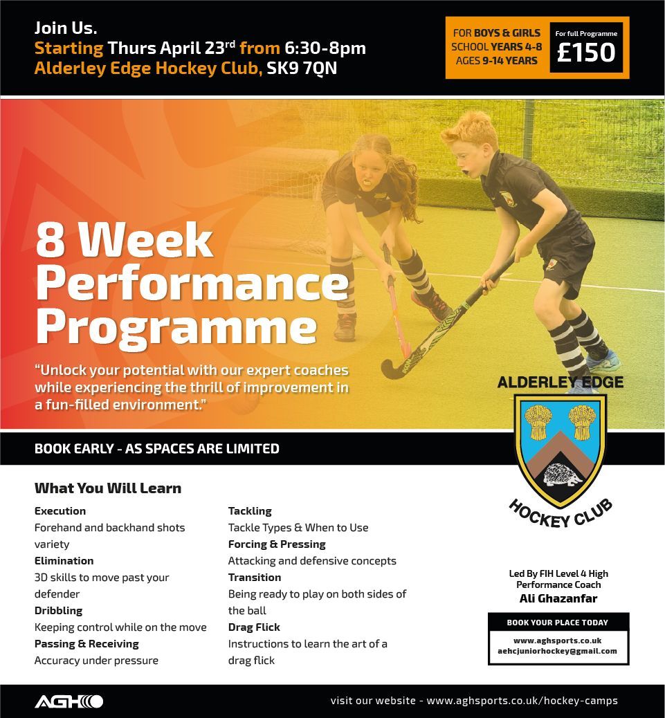 8 Week Hockey Performance Programme -23rd April 8 Week Hockey Performance Programme -23rd April