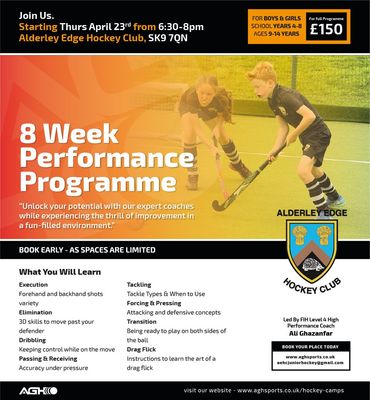 8 Week Hockey Performance Programme -23rd April 8 Week Hockey Performance Programme -23rd April