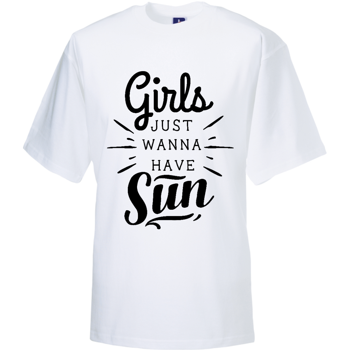 GIRLS JUST WANNA HAVE SUN  (verschillende kleuren en maten)