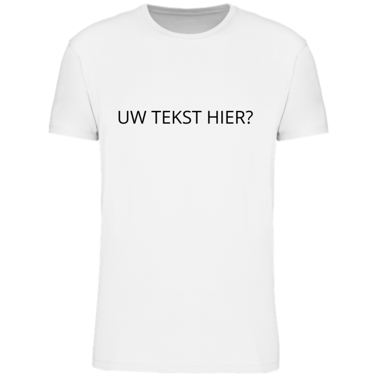 WIT TSHIRT MET TEKST EN/OF ILLUSTRATIE (verschillende kleuren tekst)