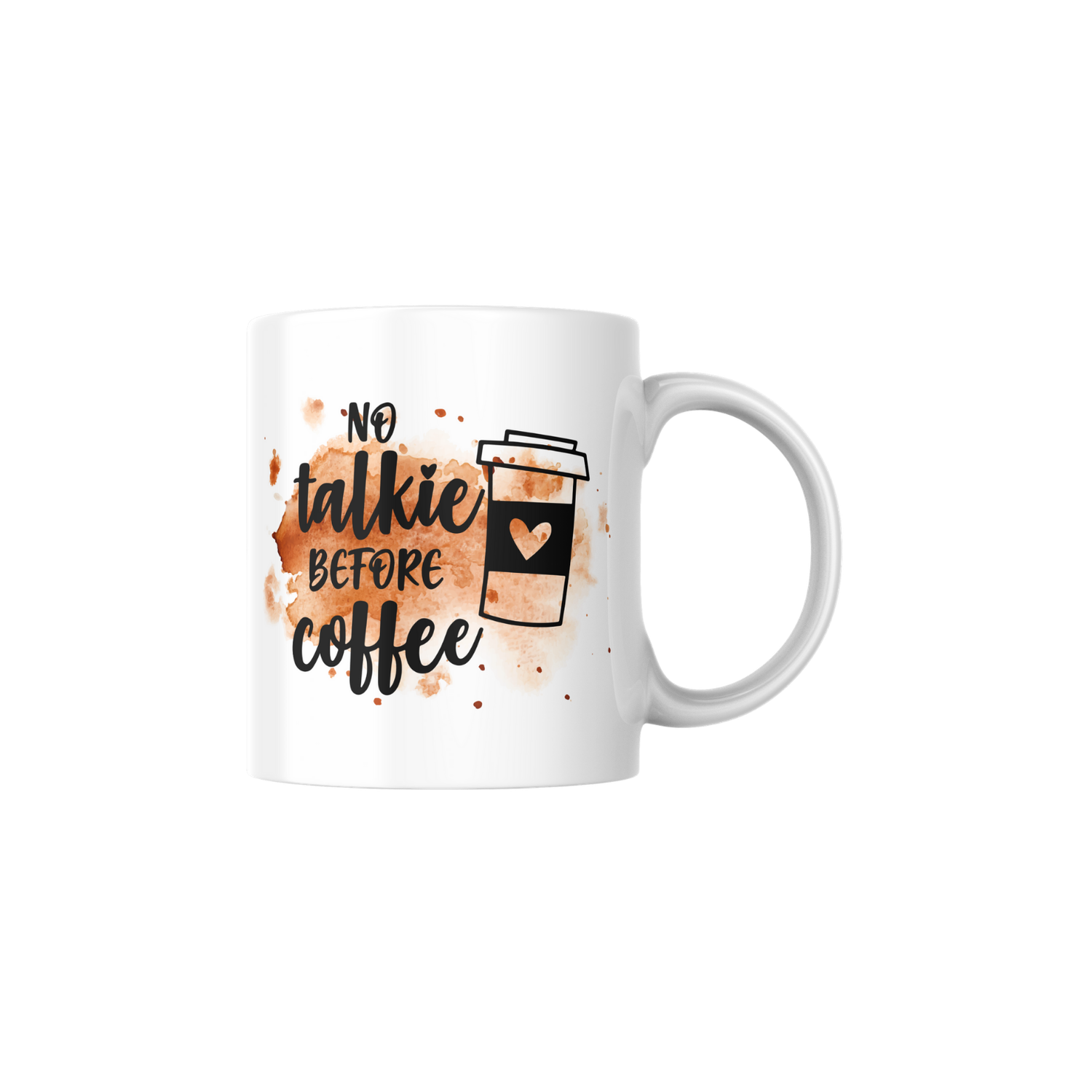 NO TALKIE BEFORE COFFEE