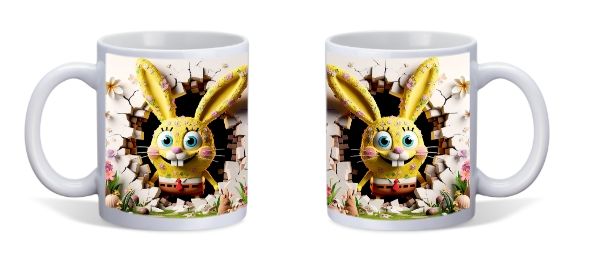 spongebob konijn met gele oren