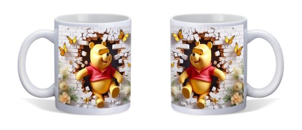 WINNIE DE POOH ZIT OP MUUR