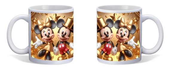 MICKEY MOUSE &amp; MINNIE MOUSE MET GOUDEN STERREN