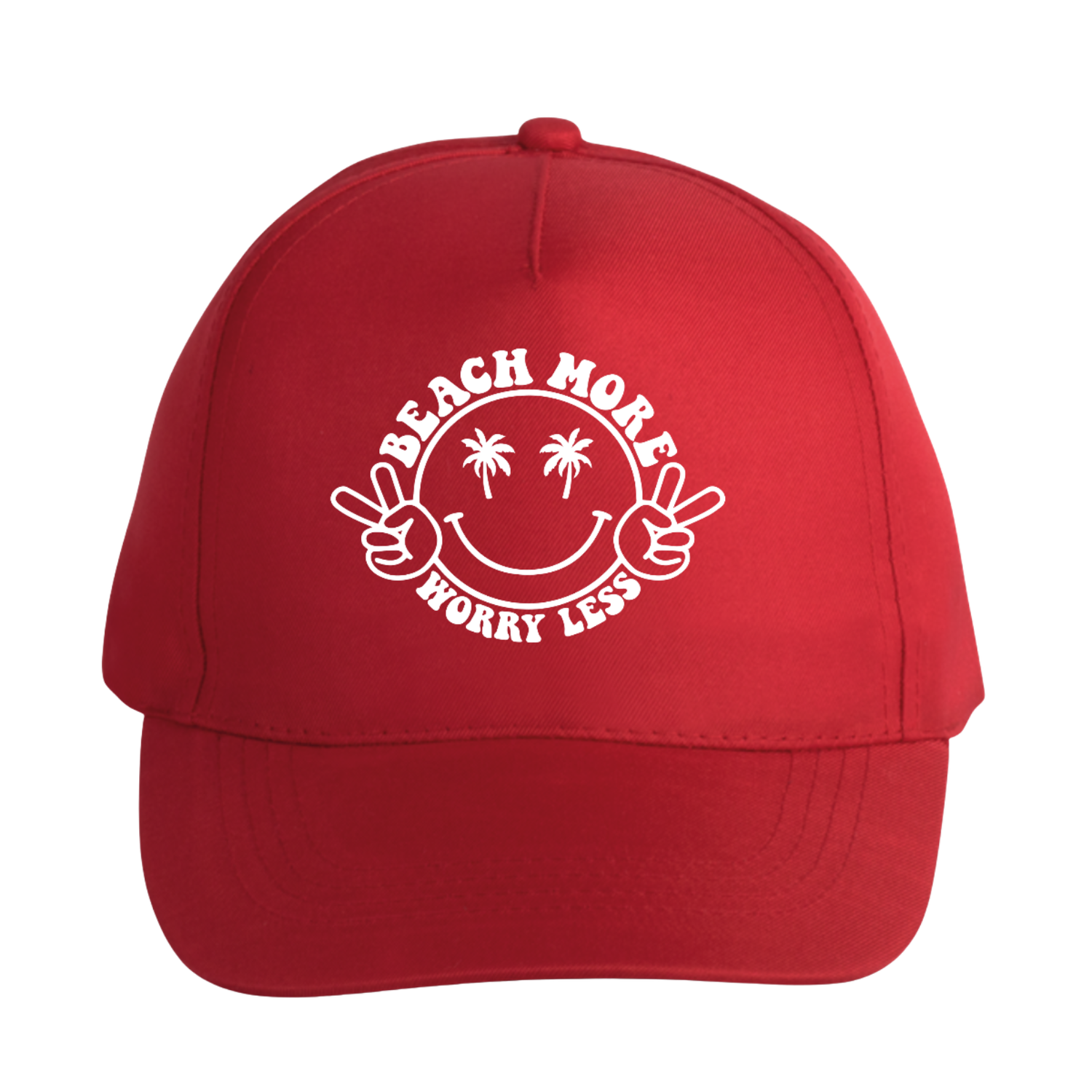 BEACH MORE, WORRY LESS (verschillende kleuren)