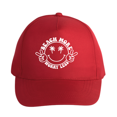 BEACH MORE, WORRY LESS (verschillende kleuren)