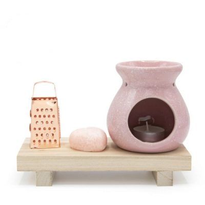 Cadeauset amberblokjes Pink in stijlvolle cadeauverpakking